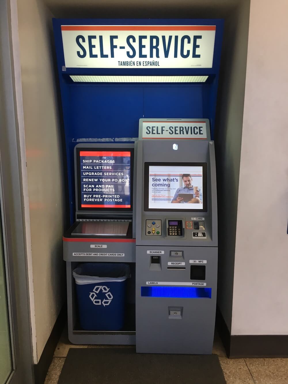 USPS self-service kiosk (APC)