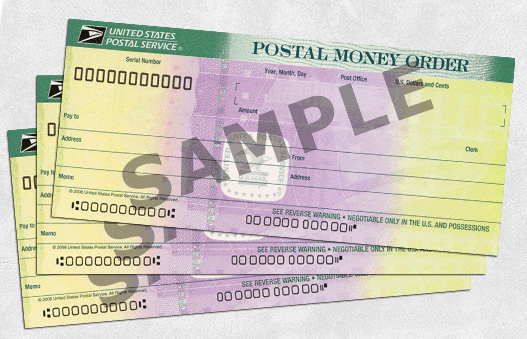 usps money order sample